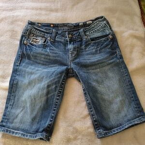 Miss Me Women's Blue Denim Shorts